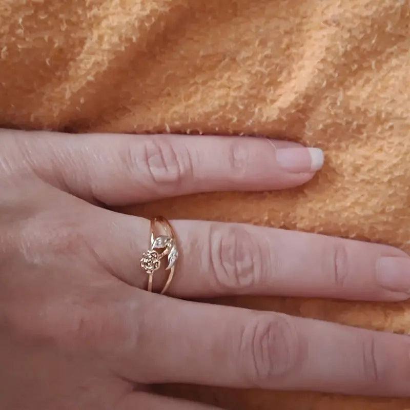 Gold Rose Ring
