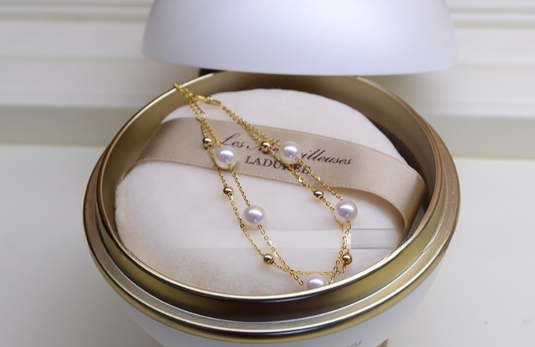 18k Gold Double-layer Pearl Bracelet