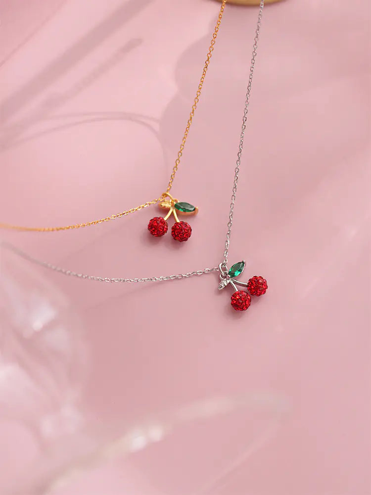 925 Silver Cherry Necklace