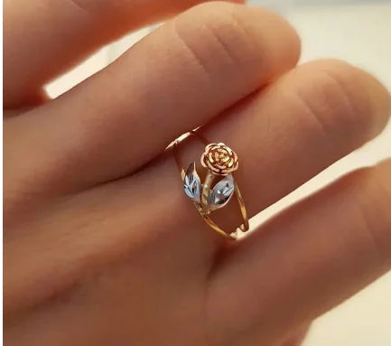 Gold Rose Ring