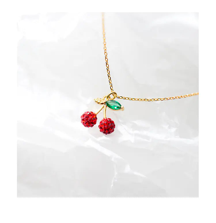 925 Silver Cherry Necklace